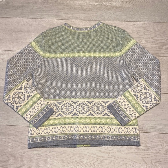 Vintage Carroll Reed Nordic Wool Cardigan - M - Picture 2 of 10